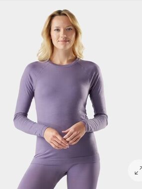Smartwool Women's Long Sleeve Crew - Lavender Purple